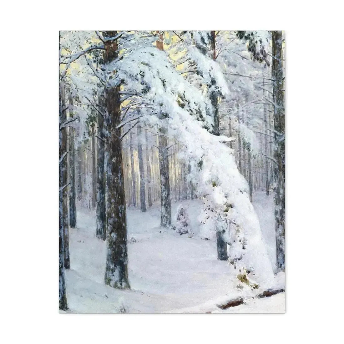 Konstantin Yakovlevich Kryzhitsky (1858-1911) Forest in Winter - Canvas Wall Art - The Sticker Space