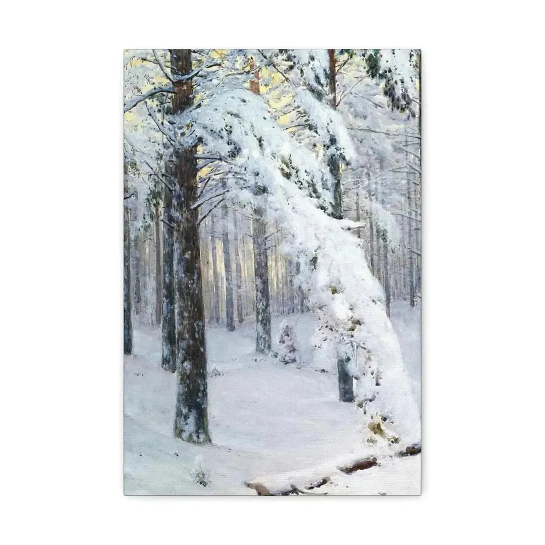 Konstantin Yakovlevich Kryzhitsky (1858-1911) Forest in Winter - Canvas Wall Art - The Sticker Space