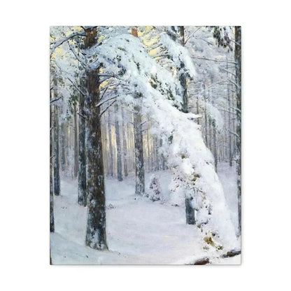 Konstantin Yakovlevich Kryzhitsky (1858-1911) Forest in Winter - Canvas Wall Art - The Sticker Space
