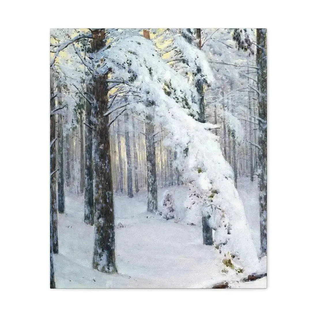 Konstantin Yakovlevich Kryzhitsky (1858-1911) Forest in Winter - Canvas Wall Art - The Sticker Space