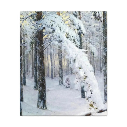 Konstantin Yakovlevich Kryzhitsky (1858-1911) Forest in Winter - Canvas Wall Art - The Sticker Space