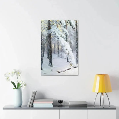 Konstantin Yakovlevich Kryzhitsky (1858-1911) Forest in Winter - Canvas Wall Art - The Sticker Space