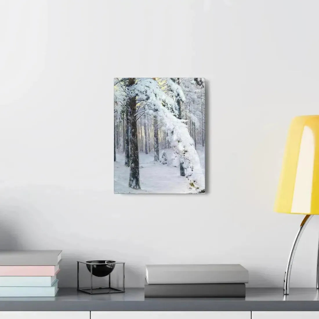 Konstantin Yakovlevich Kryzhitsky (1858-1911) Forest in Winter - Canvas Wall Art - The Sticker Space