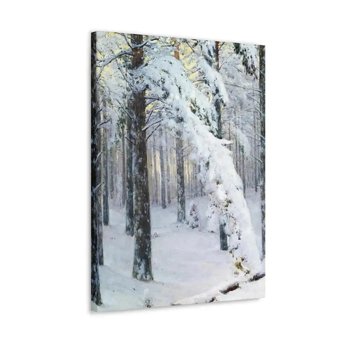 Konstantin Yakovlevich Kryzhitsky (1858-1911) Forest in Winter - Canvas Wall Art - The Sticker Space
