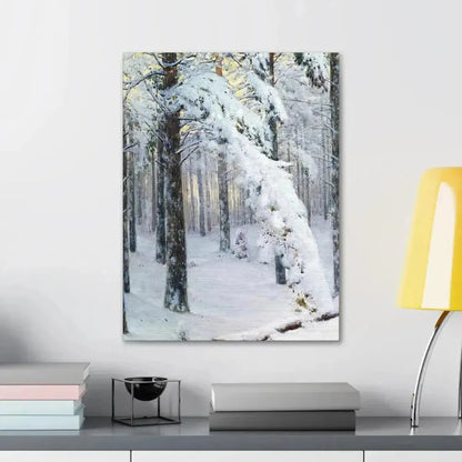 Konstantin Yakovlevich Kryzhitsky (1858-1911) Forest in Winter - Canvas Wall Art - The Sticker Space