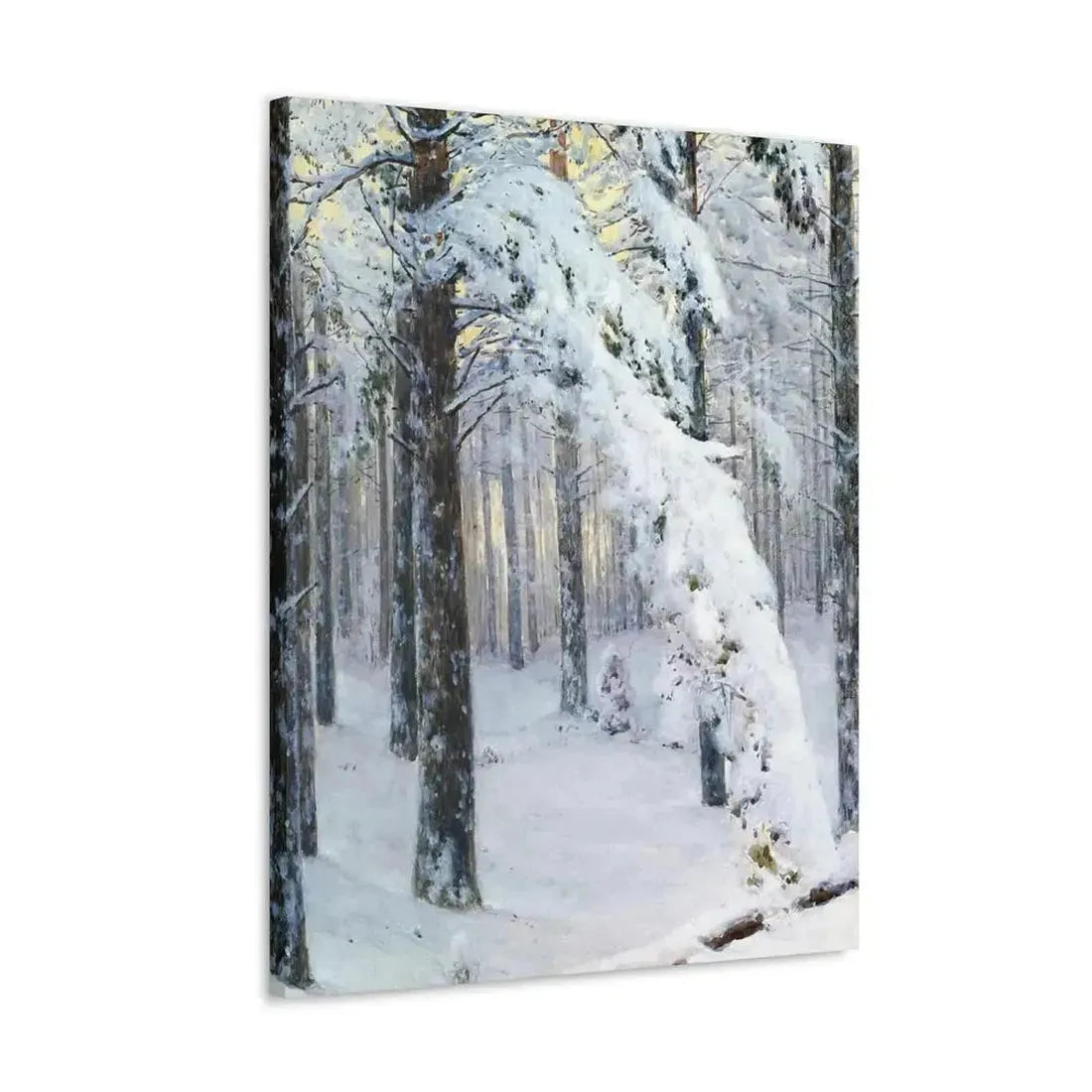 Konstantin Yakovlevich Kryzhitsky (1858-1911) Forest in Winter - Canvas Wall Art - The Sticker Space
