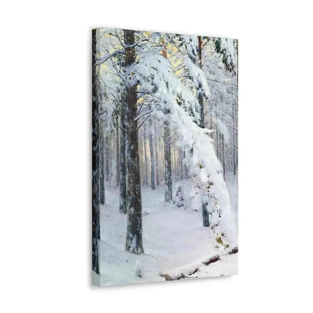 Konstantin Yakovlevich Kryzhitsky (1858-1911) Forest in Winter - Canvas Wall Art - The Sticker Space