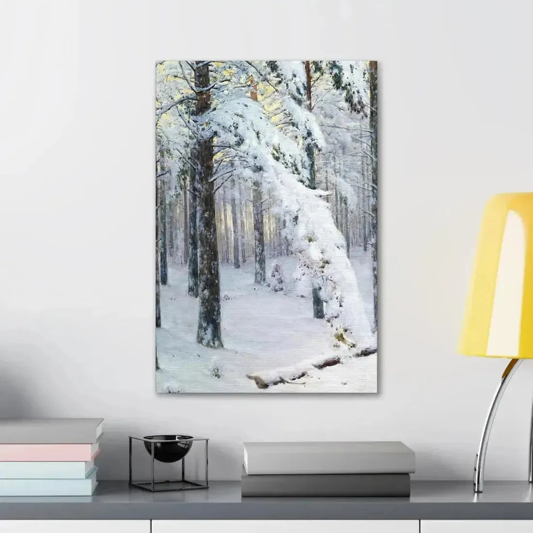 Konstantin Yakovlevich Kryzhitsky (1858-1911) Forest in Winter - Canvas Wall Art - The Sticker Space