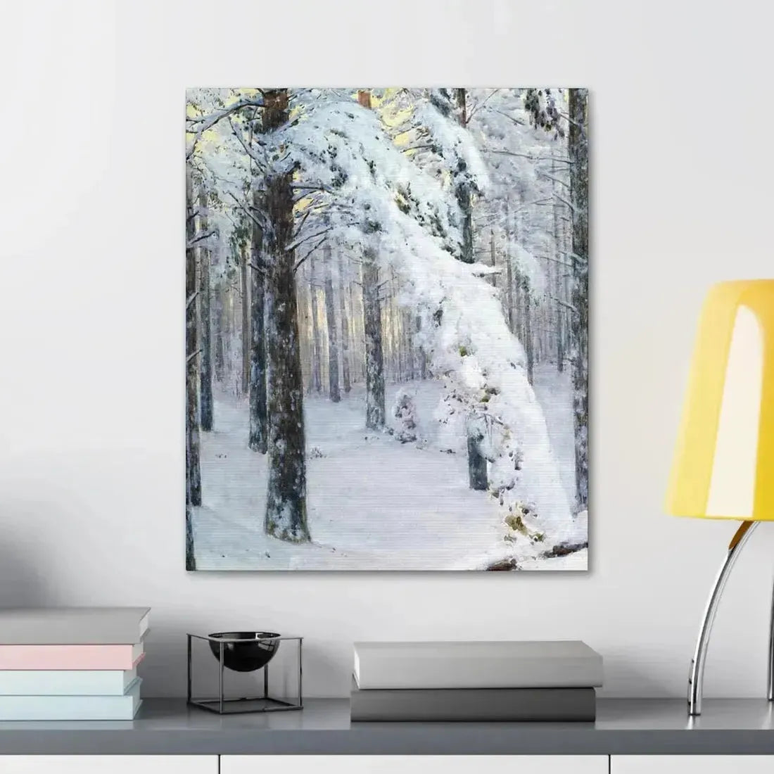 Konstantin Yakovlevich Kryzhitsky (1858-1911) Forest in Winter - Canvas Wall Art - The Sticker Space
