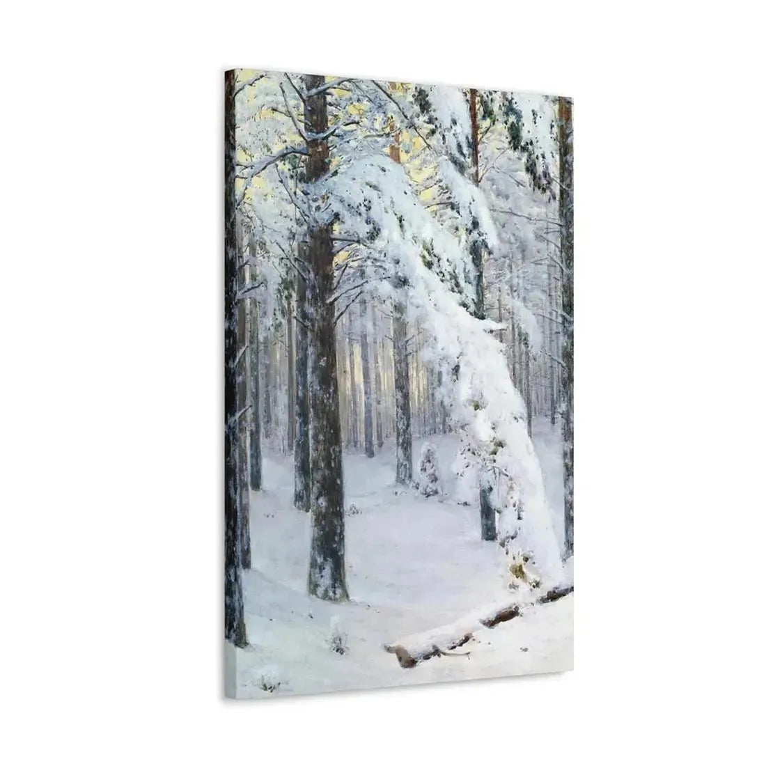 Konstantin Yakovlevich Kryzhitsky (1858-1911) Forest in Winter - Canvas Wall Art - The Sticker Space