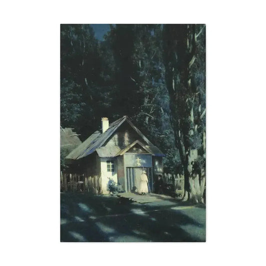 Konstantin Yakovlevich Kryzhitsky (1858-1911) Skeet on a Moonlit Night - Canvas Wall Art 24″ x 36″ 1.25" - The Sticker Space