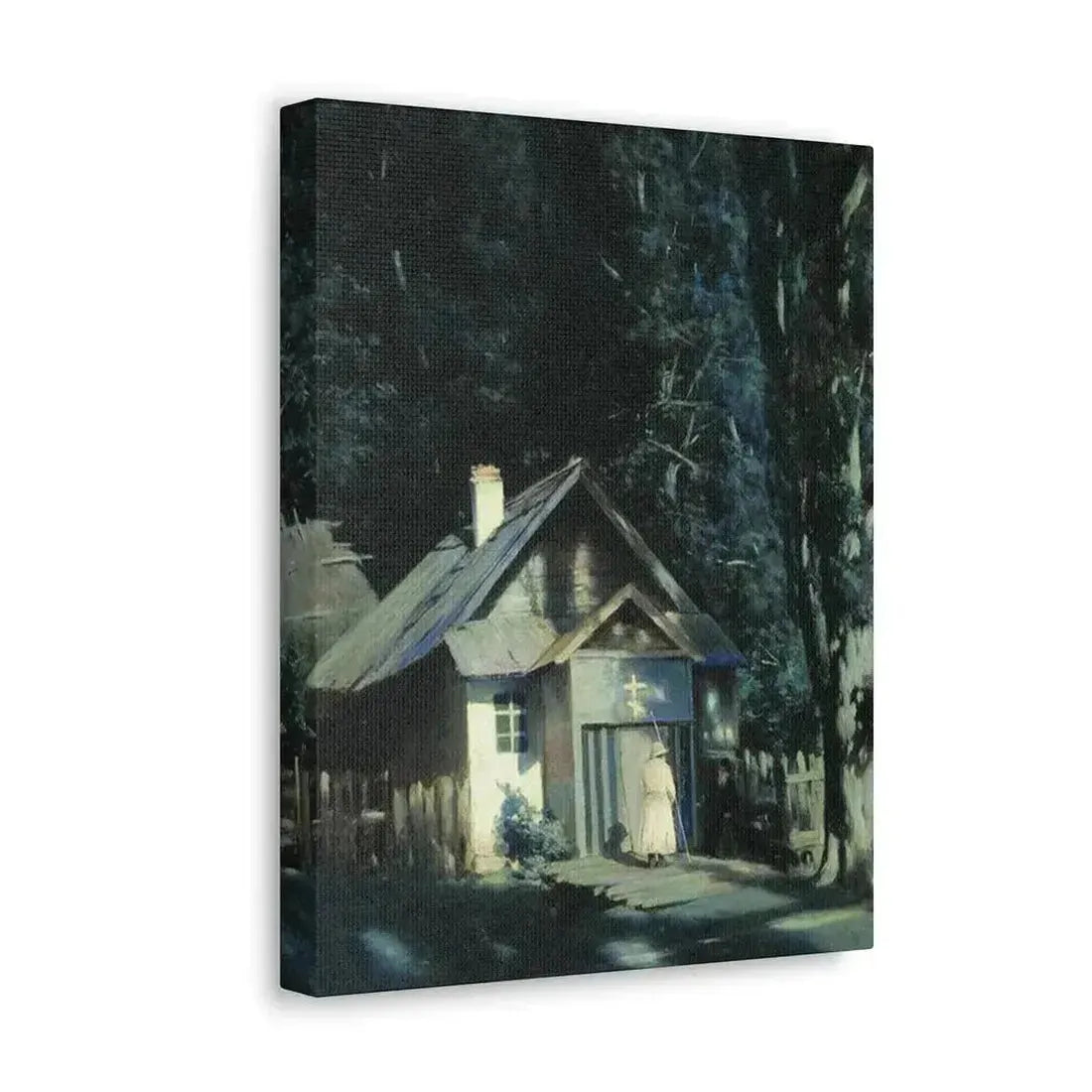 Konstantin Yakovlevich Kryzhitsky (1858-1911) Skeet on a Moonlit Night - Canvas Wall Art - The Sticker Space