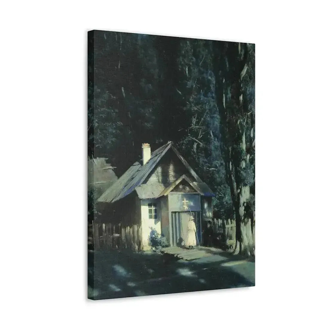 Konstantin Yakovlevich Kryzhitsky (1858-1911) Skeet on a Moonlit Night - Canvas Wall Art - The Sticker Space