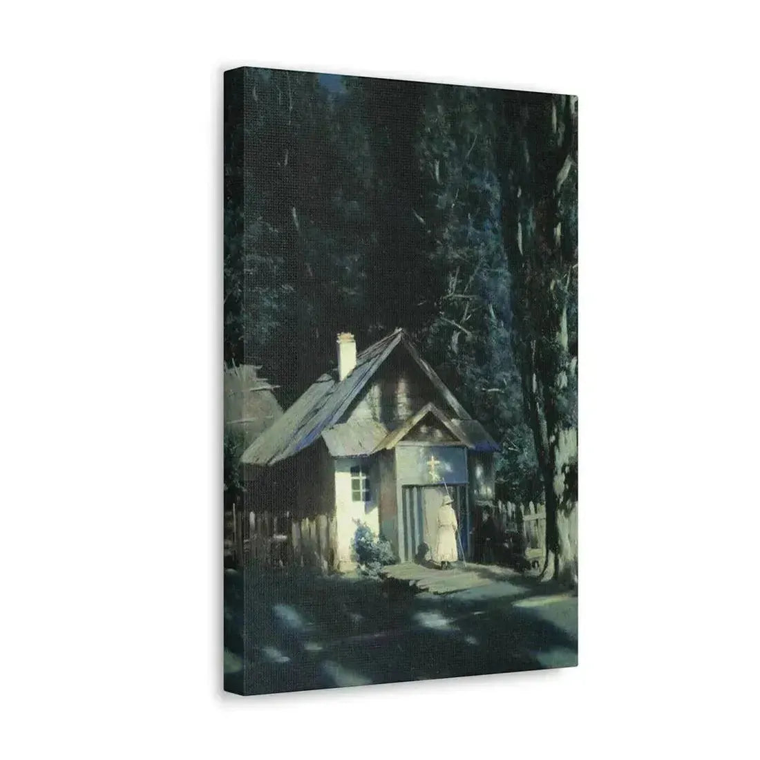 Konstantin Yakovlevich Kryzhitsky (1858-1911) Skeet on a Moonlit Night - Canvas Wall Art - The Sticker Space