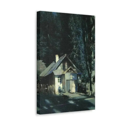 Konstantin Yakovlevich Kryzhitsky (1858-1911) Skeet on a Moonlit Night - Canvas Wall Art - The Sticker Space