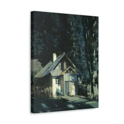 Konstantin Yakovlevich Kryzhitsky (1858-1911) Skeet on a Moonlit Night - Canvas Wall Art - The Sticker Space