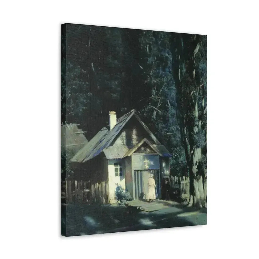 Konstantin Yakovlevich Kryzhitsky (1858-1911) Skeet on a Moonlit Night - Canvas Wall Art - The Sticker Space