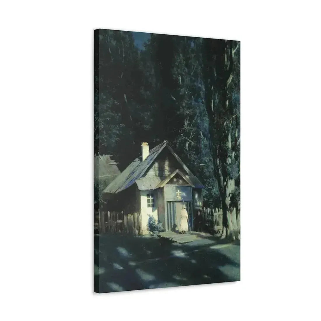 Konstantin Yakovlevich Kryzhitsky (1858-1911) Skeet on a Moonlit Night - Canvas Wall Art - The Sticker Space