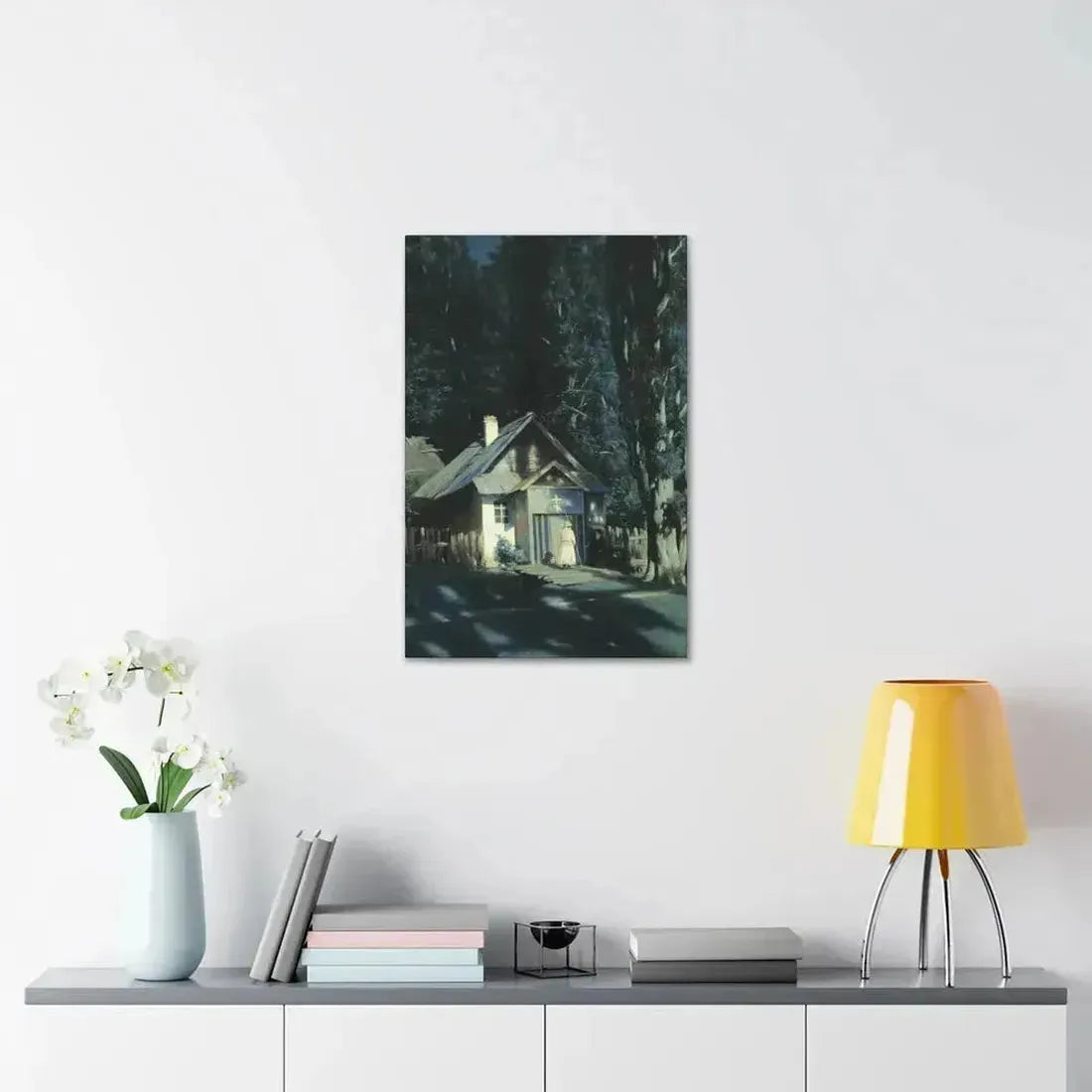 Konstantin Yakovlevich Kryzhitsky (1858-1911) Skeet on a Moonlit Night - Canvas Wall Art - The Sticker Space