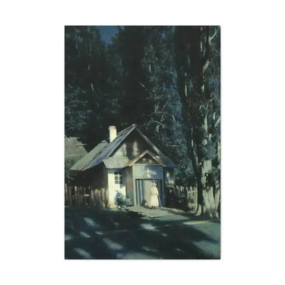 Konstantin Yakovlevich Kryzhitsky (1858-1911) Skeet on a Moonlit Night - Canvas Wall Art - The Sticker Space