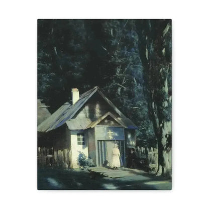 Konstantin Yakovlevich Kryzhitsky (1858-1911) Skeet on a Moonlit Night - Canvas Wall Art - The Sticker Space