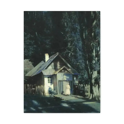 Konstantin Yakovlevich Kryzhitsky (1858-1911) Skeet on a Moonlit Night - Canvas Wall Art - The Sticker Space