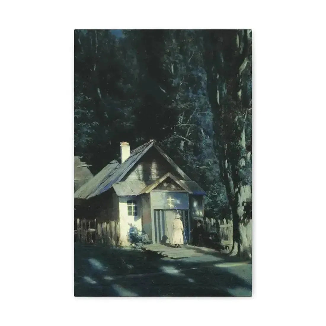 Konstantin Yakovlevich Kryzhitsky (1858-1911) Skeet on a Moonlit Night - Canvas Wall Art - The Sticker Space