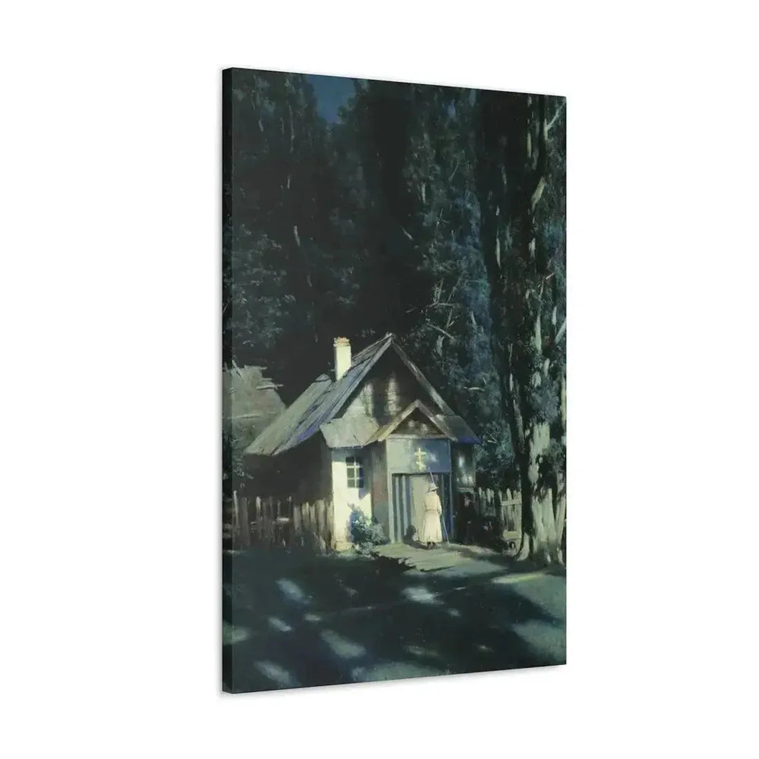 Konstantin Yakovlevich Kryzhitsky (1858-1911) Skeet on a Moonlit Night - Canvas Wall Art - The Sticker Space