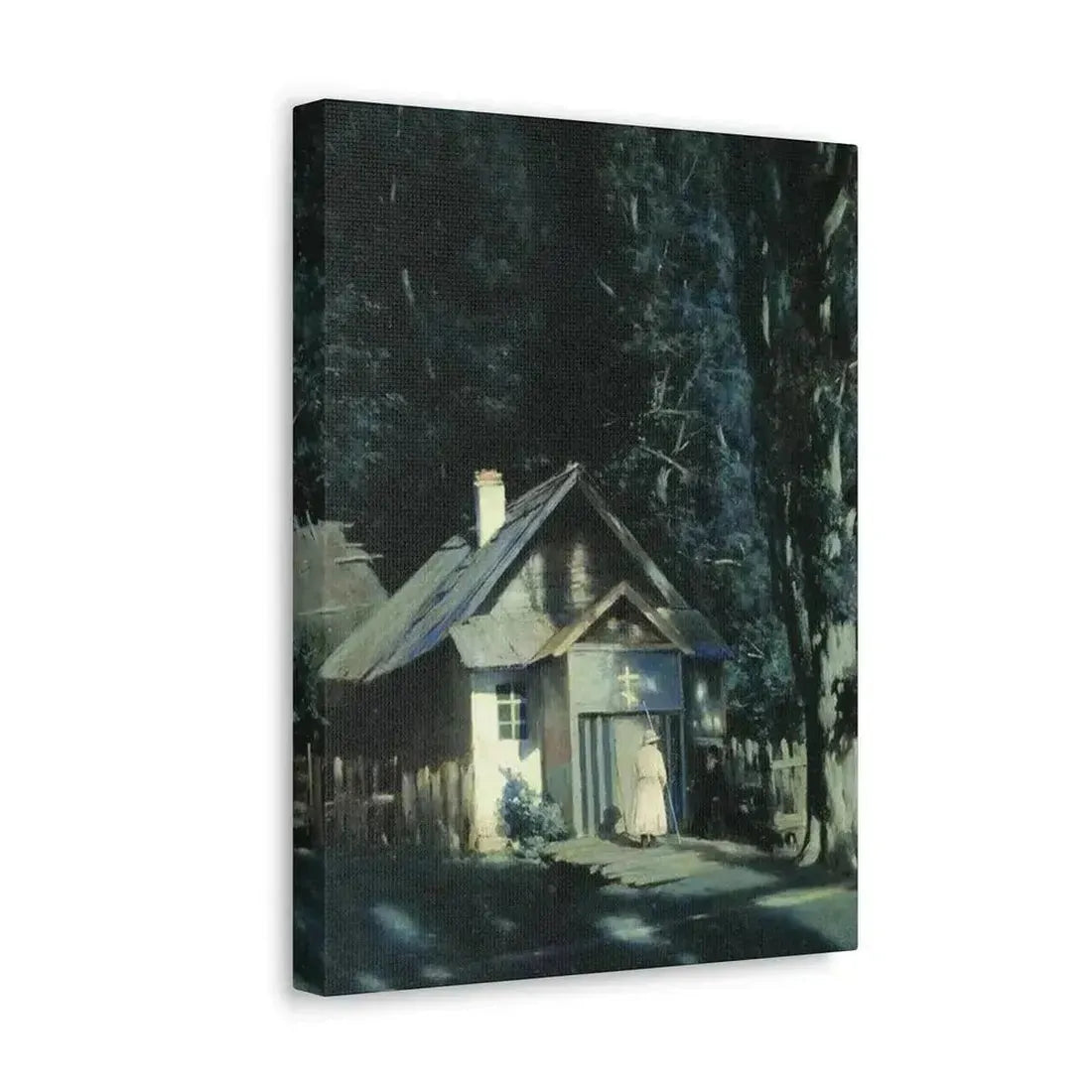 Konstantin Yakovlevich Kryzhitsky (1858-1911) Skeet on a Moonlit Night - Canvas Wall Art - The Sticker Space