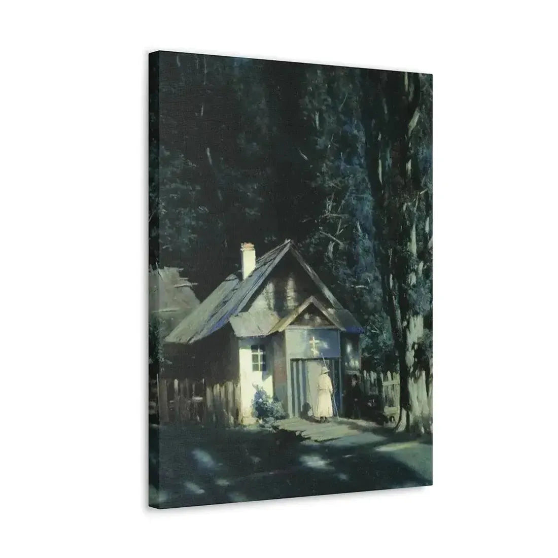 Konstantin Yakovlevich Kryzhitsky (1858-1911) Skeet on a Moonlit Night - Canvas Wall Art - The Sticker Space