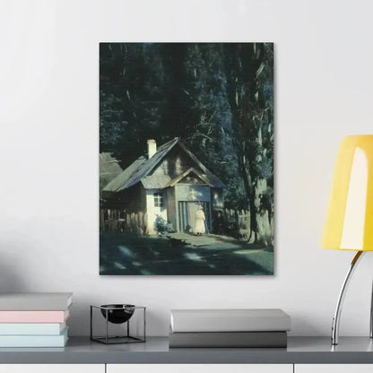 Konstantin Yakovlevich Kryzhitsky (1858-1911) Skeet on a Moonlit Night - Canvas Wall Art - The Sticker Space