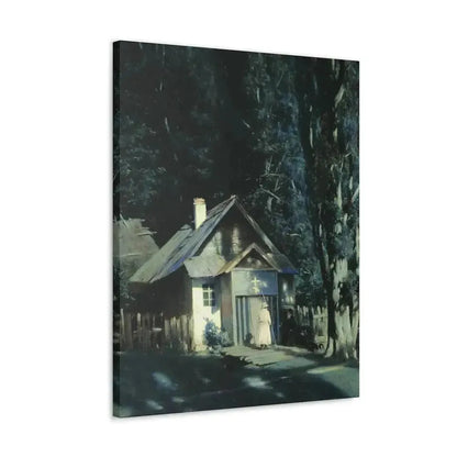 Konstantin Yakovlevich Kryzhitsky (1858-1911) Skeet on a Moonlit Night - Canvas Wall Art - The Sticker Space