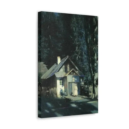 Konstantin Yakovlevich Kryzhitsky (1858-1911) Skeet on a Moonlit Night - Canvas Wall Art - The Sticker Space