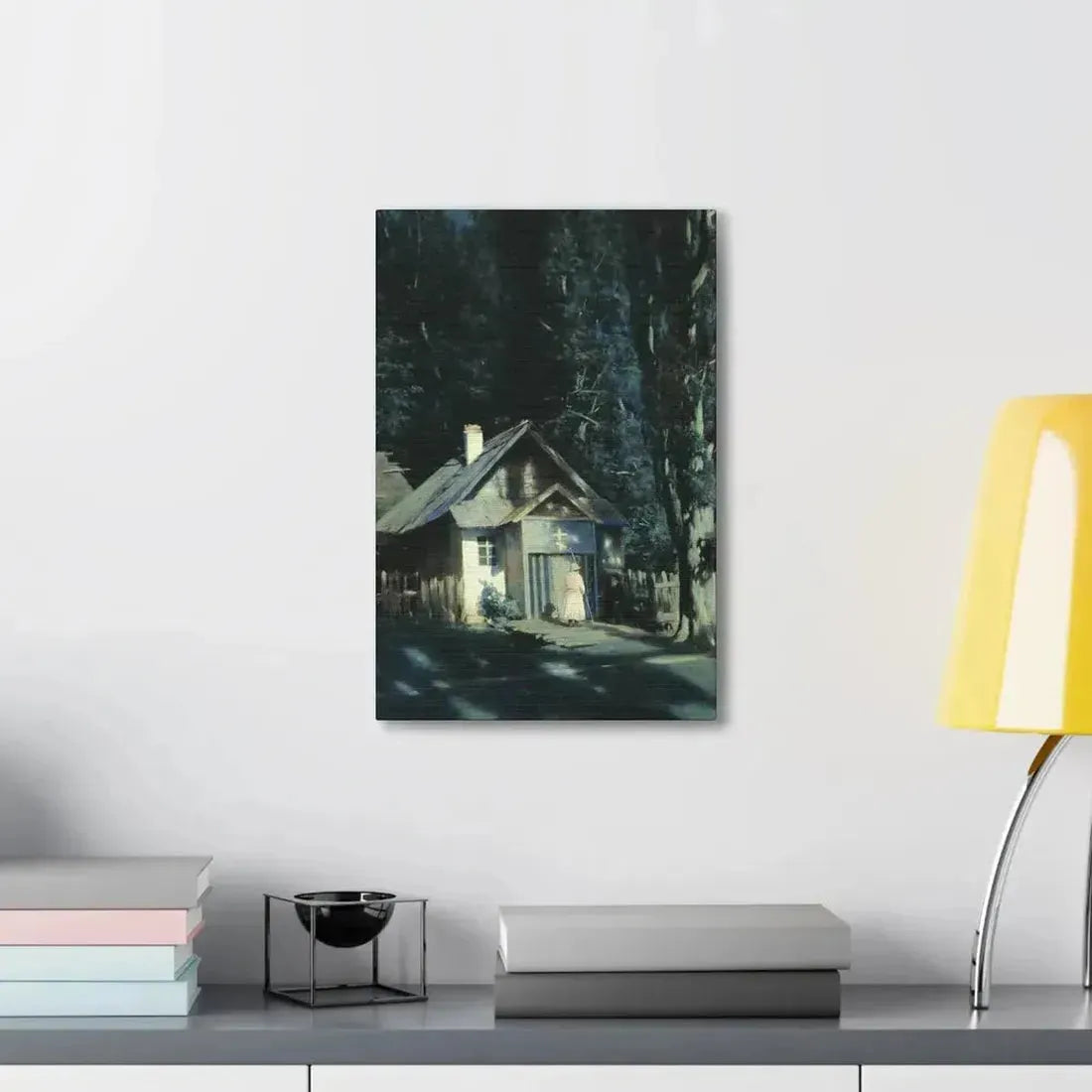 Konstantin Yakovlevich Kryzhitsky (1858-1911) Skeet on a Moonlit Night - Canvas Wall Art - The Sticker Space