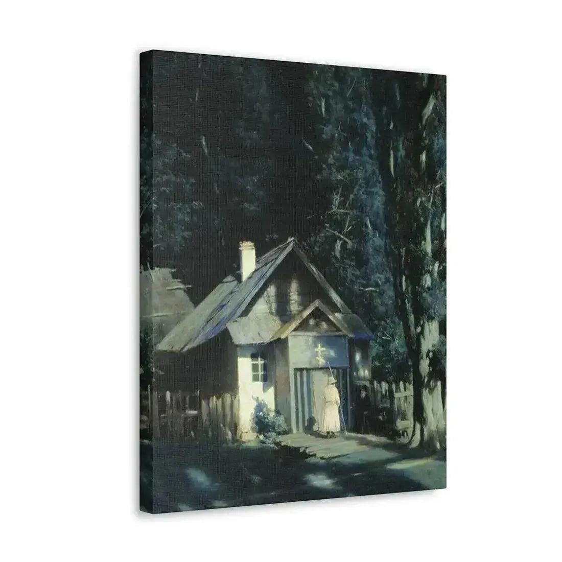 Konstantin Yakovlevich Kryzhitsky (1858-1911) Skeet on a Moonlit Night - Canvas Wall Art - The Sticker Space