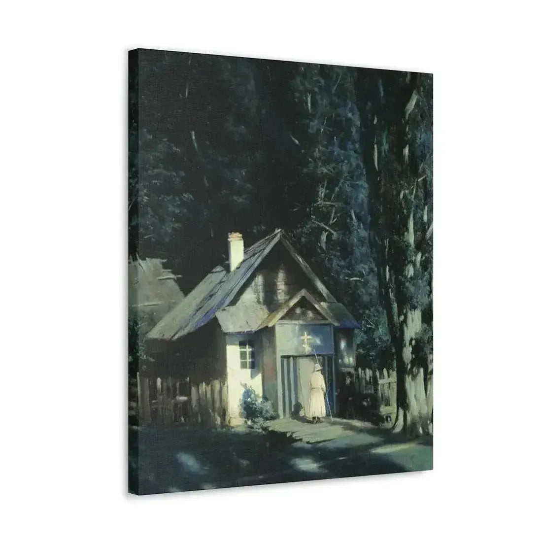 Konstantin Yakovlevich Kryzhitsky (1858-1911) Skeet on a Moonlit Night - Canvas Wall Art - The Sticker Space