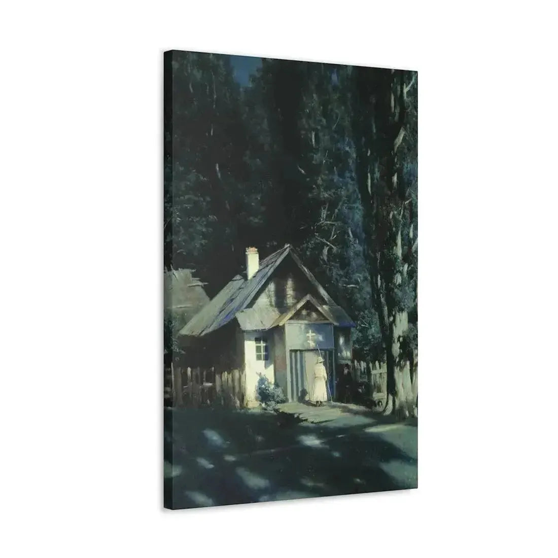 Konstantin Yakovlevich Kryzhitsky (1858-1911) Skeet on a Moonlit Night - Canvas Wall Art - The Sticker Space