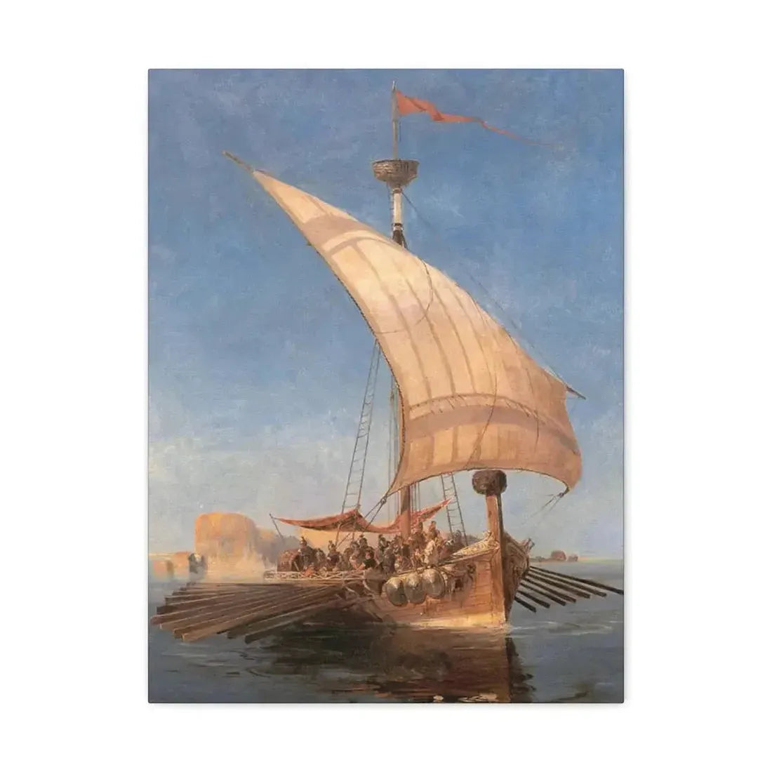 Konstantinos Volanakis (1837-1907) Argo - Canvas Wall Art 18″ x 24″ 1.25" - The Sticker Space