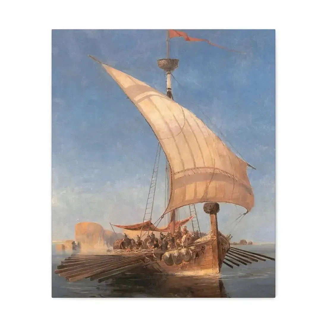 Konstantinos Volanakis (1837-1907) Argo - Canvas Wall Art 20″ x 24″ 1.25" - The Sticker Space