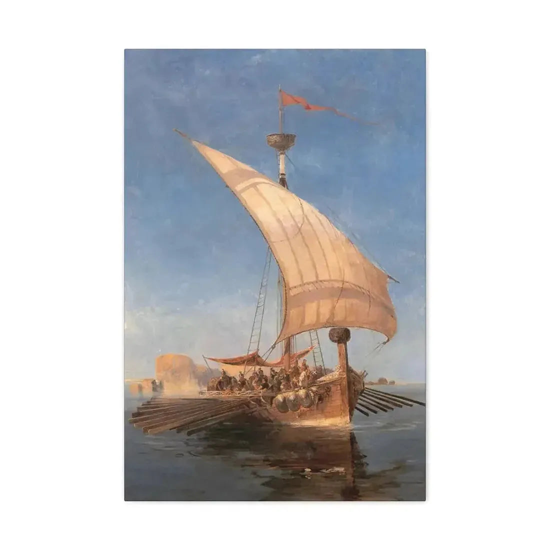Konstantinos Volanakis (1837-1907) Argo - Canvas Wall Art 20″ x 30″ 1.25" - The Sticker Space