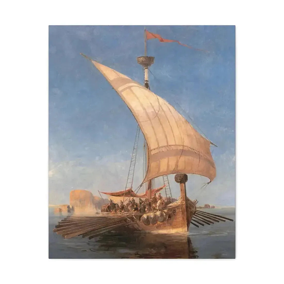 Konstantinos Volanakis (1837-1907) Argo - Canvas Wall Art 24″ x 30″ 1.25" - The Sticker Space