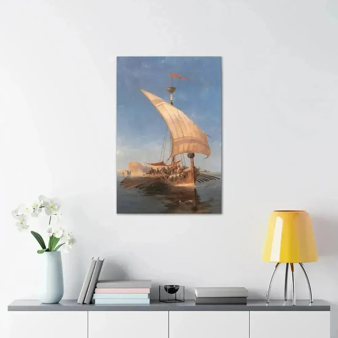 Konstantinos Volanakis (1837-1907) Argo - Canvas Wall Art - The Sticker Space