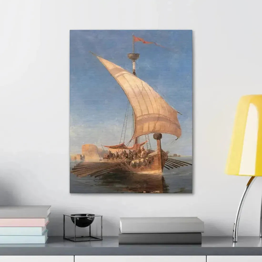 Konstantinos Volanakis (1837-1907) Argo - Canvas Wall Art - The Sticker Space