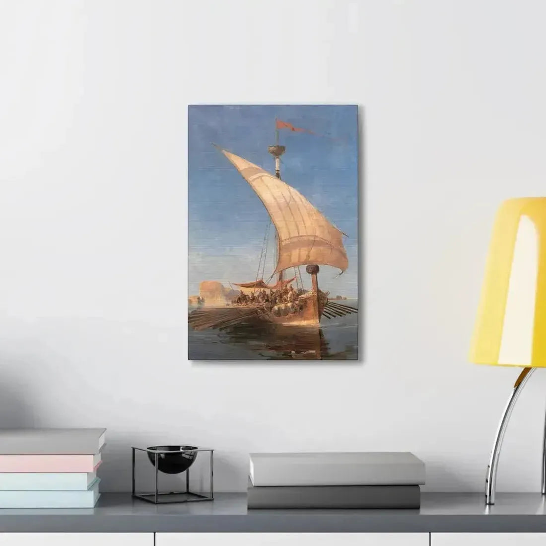 Konstantinos Volanakis (1837-1907) Argo - Canvas Wall Art - The Sticker Space