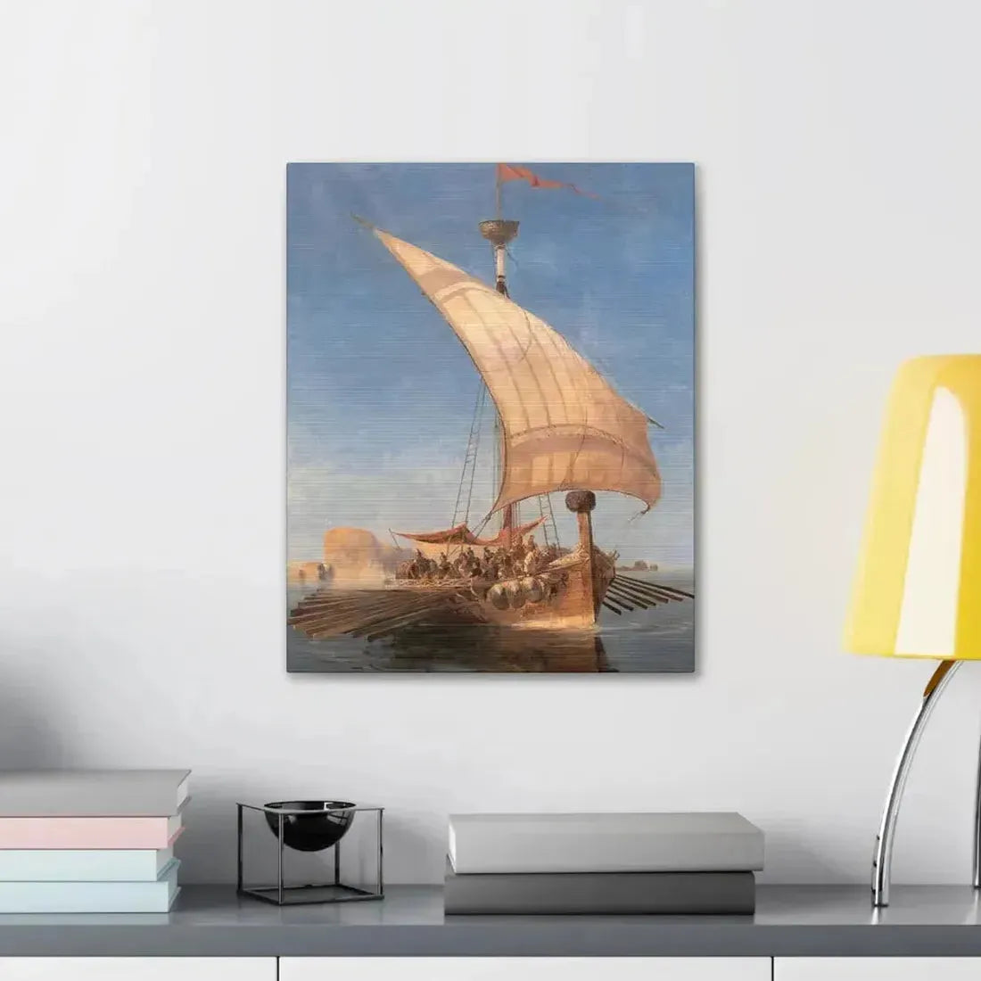 Konstantinos Volanakis (1837-1907) Argo - Canvas Wall Art - The Sticker Space