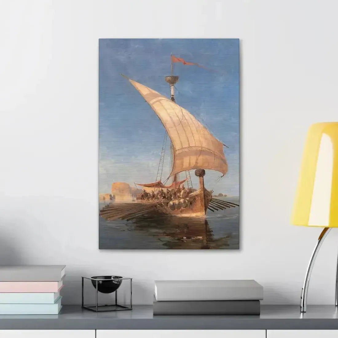 Konstantinos Volanakis (1837-1907) Argo - Canvas Wall Art - The Sticker Space