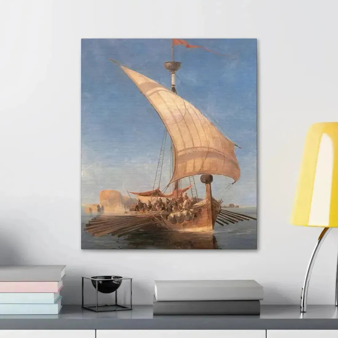 Konstantinos Volanakis (1837-1907) Argo - Canvas Wall Art - The Sticker Space