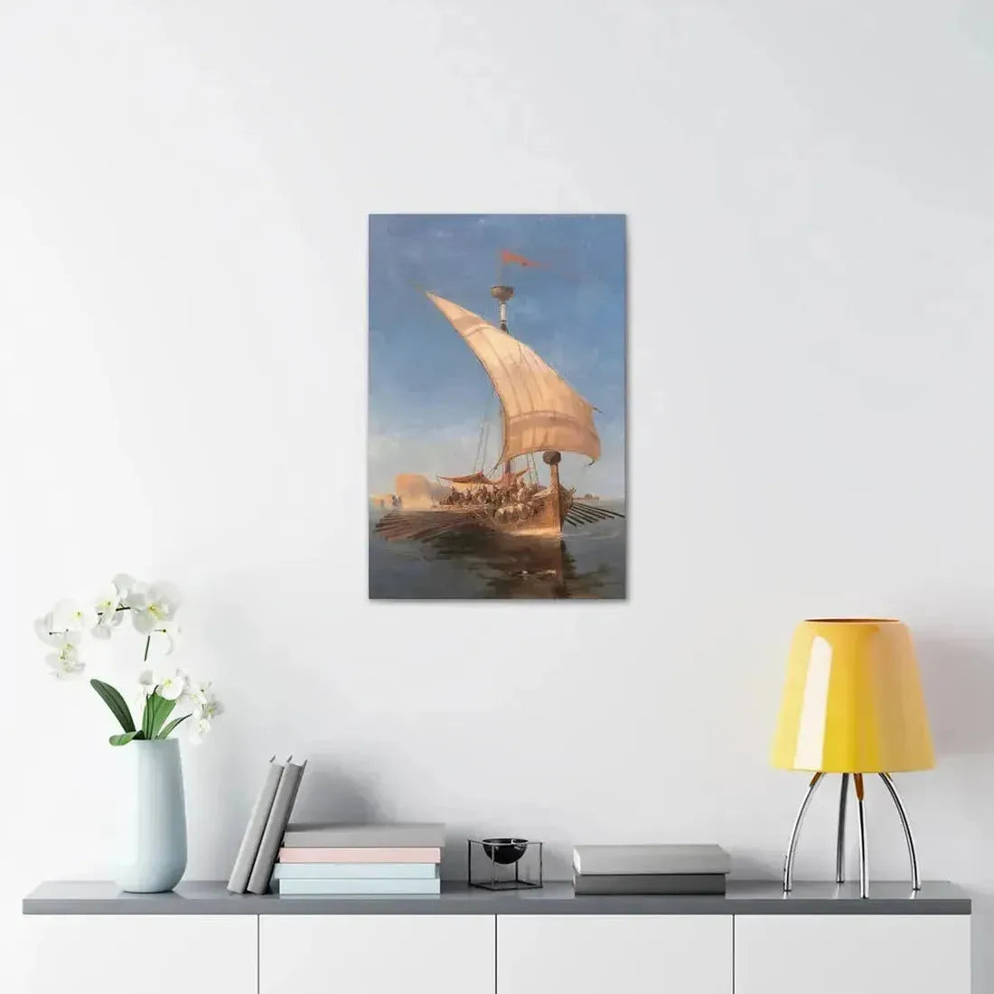 Konstantinos Volanakis (1837-1907) Argo - Canvas Wall Art - The Sticker Space