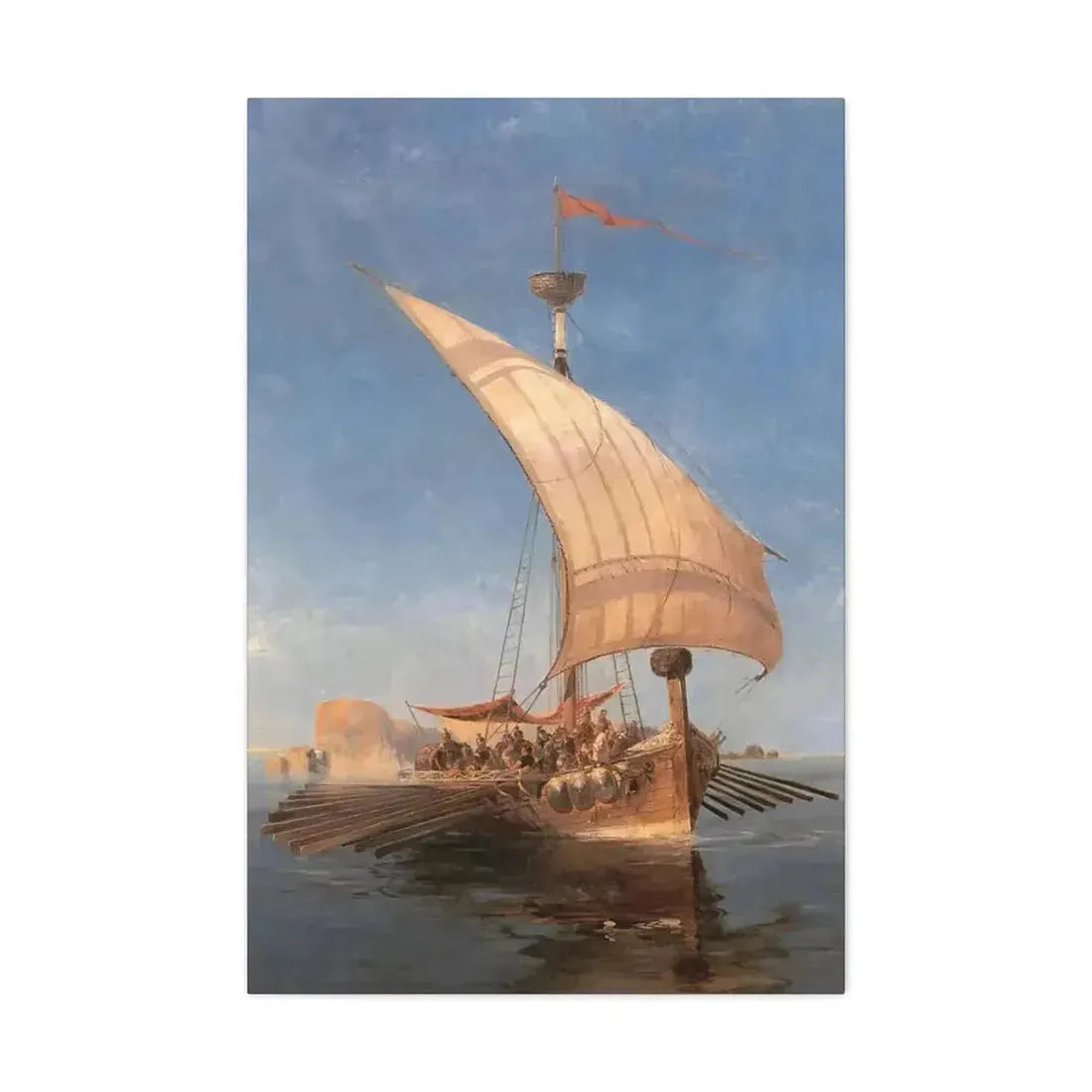 Konstantinos Volanakis (1837-1907) Argo - Canvas Wall Art - The Sticker Space