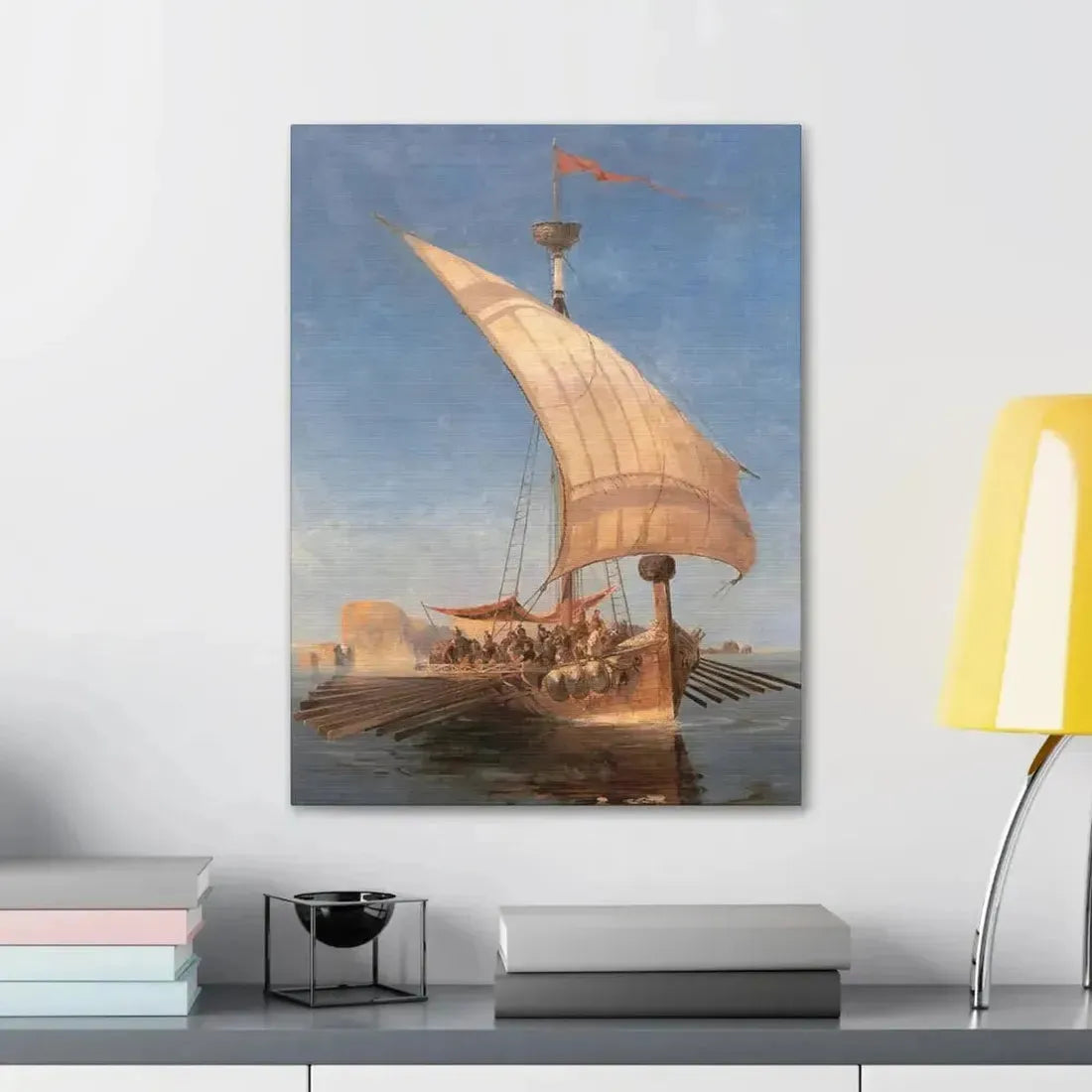 Konstantinos Volanakis (1837-1907) Argo - Canvas Wall Art - The Sticker Space